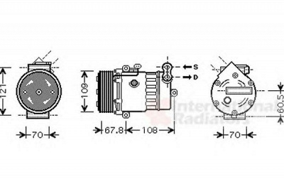 VAN WEZEL 3700k377 -  Компрессор, кондиционер